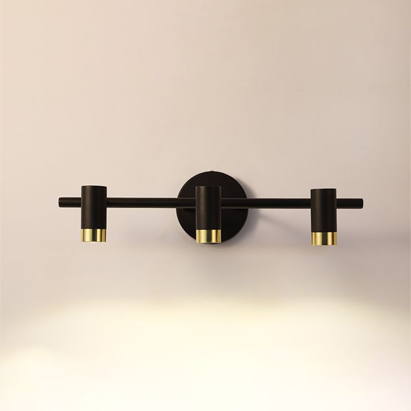 Cylinder Shape Modern Style Vanity Lights Metal LED Mirror Lights for Bathroom