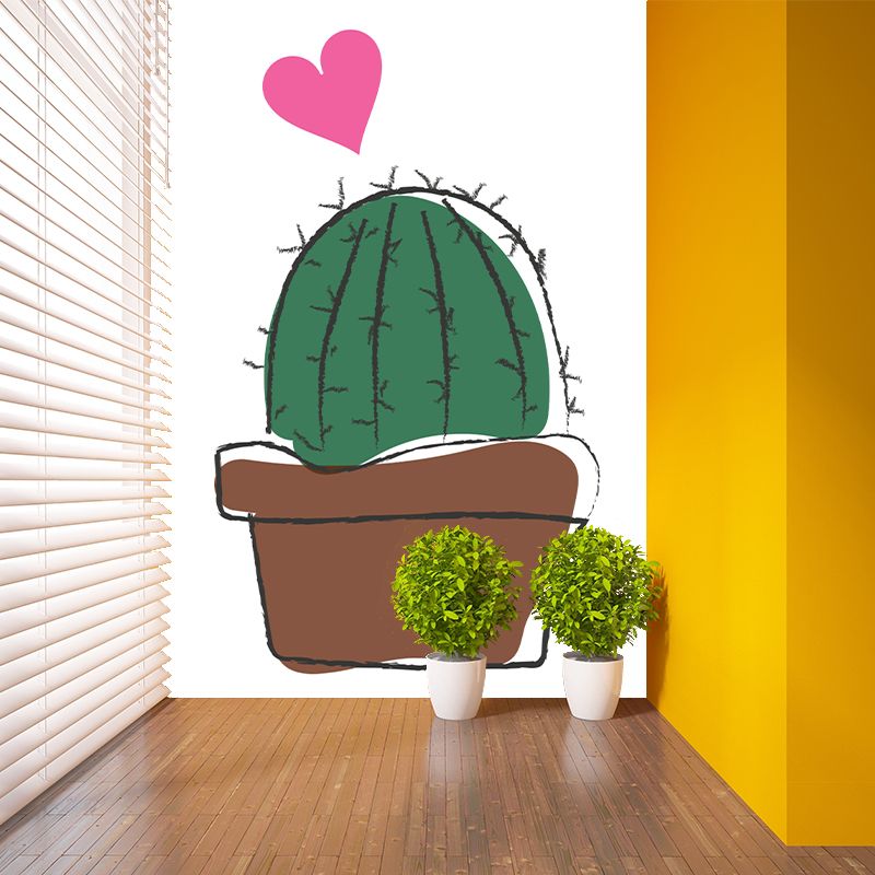 Washable Illustration Mural Wallpaper Plants Indoor Wall Mural