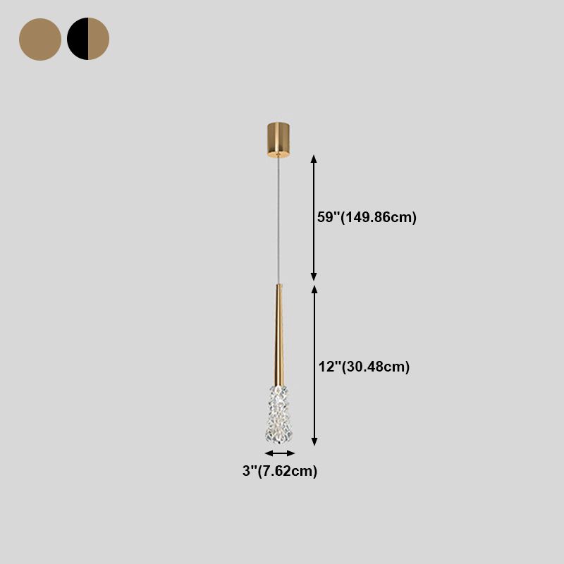 Modern Style Hanging Light Household Crystal Pendent Lighting Fixture for Living Room