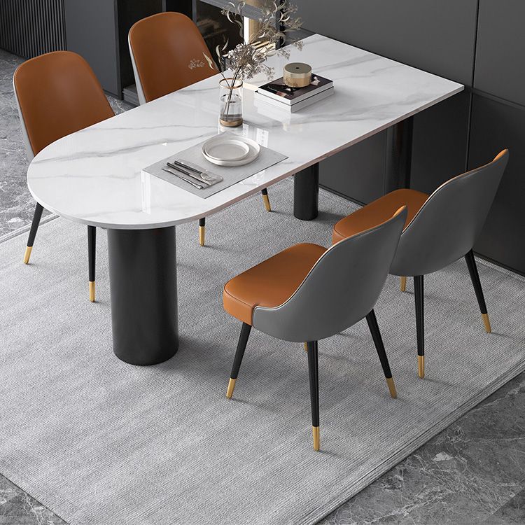 Modern Style Dining Table Stone 3 Legs Table for Dining Room