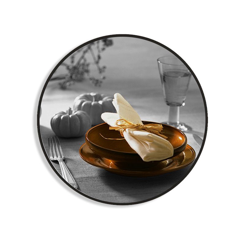 Tableware Wrapped Canvas for Kitchen Photography Wall Art Print, Multiple Sizes Options