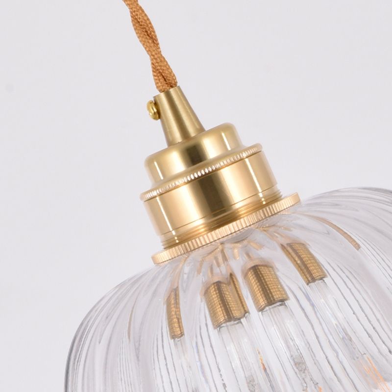 Modern Style Cone Shape Pendant Lighting Glass Pendant Light for Bedroom