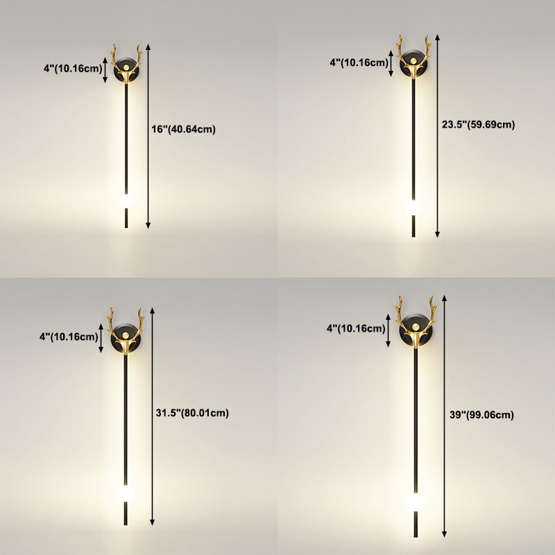 Modern Style Metal Wall Light Linear LED Wall Light Sconce for Bedroom