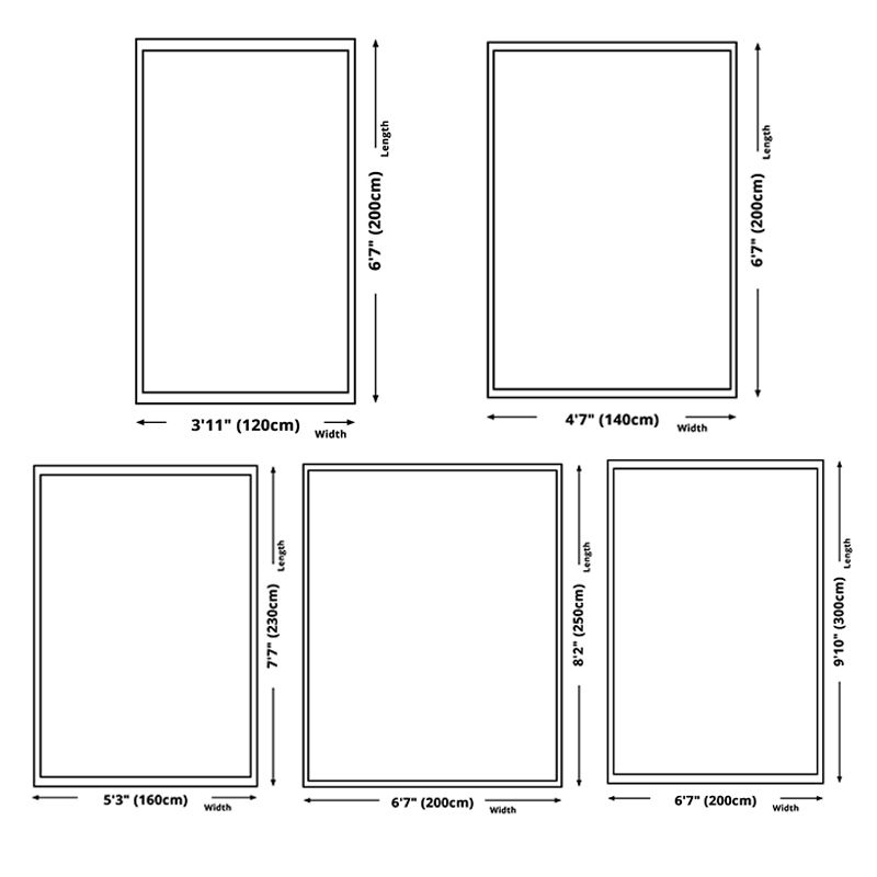 Trendy Floral Design Rug Multicolored Modern Rug Polyester Stain Resistant Carpet for Living Room