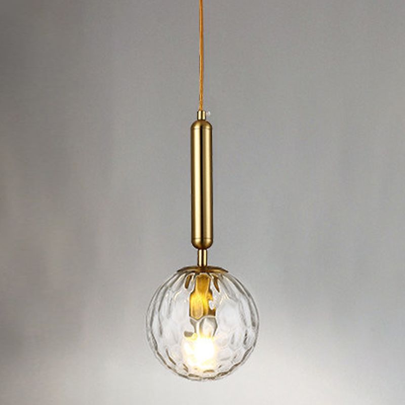 Modern Style LED Pendant Light Minimalism Glass Hanging Light for Dinning Room