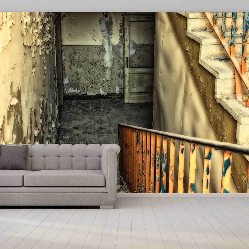 Customized Modern Stairs Building Mural Wallpaper Wall Covering for Accent Wall
