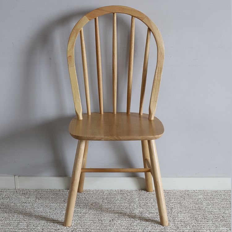 Nordic Style Solid Wood Dining Room Chair Windsor Back Side Chair for Home Use
