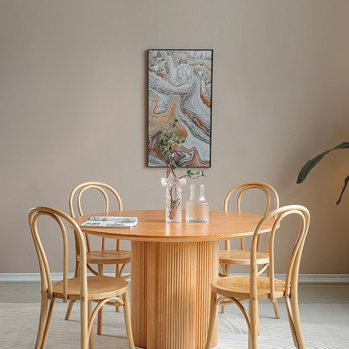 Modern 1/2/3/5/7 Pieces Dining Solid Wood Stone Dining Furniture Set /Separate Items