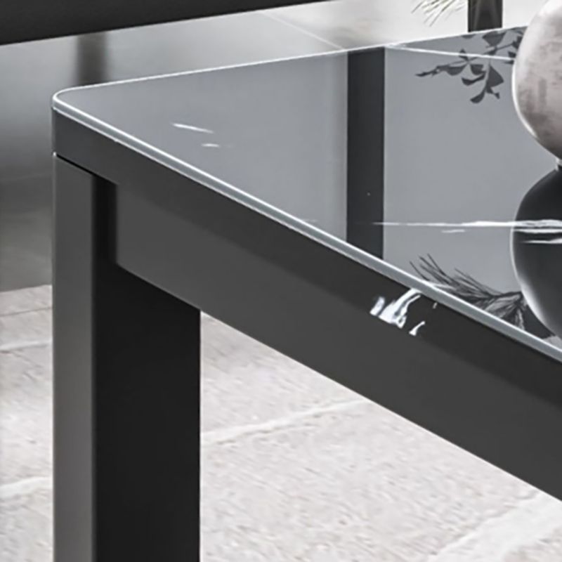 Glam Frame Coffee Table Slate Cocktail Table with Storage Shelf for Living Room