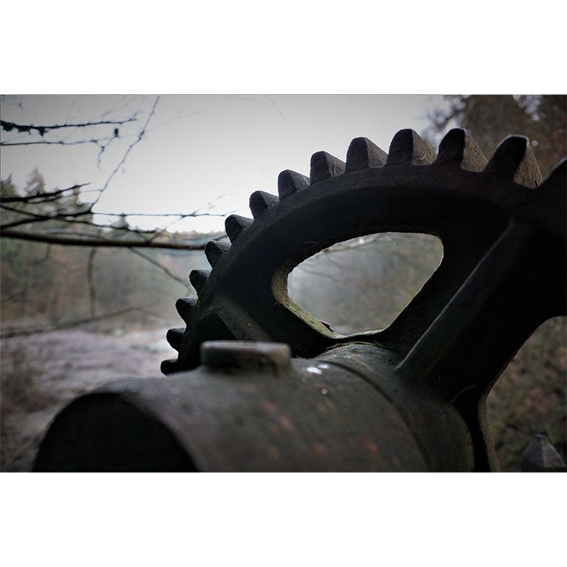 Metal Gear Wall Mural Removable Wallpaper for Living Room Decor, Water Resistant