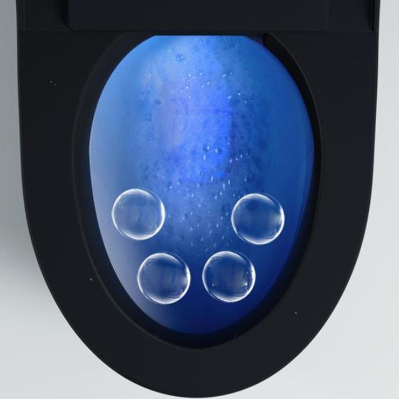 Contemporary Siphon Jet Flush Toilet Heated Seat Included Toilet Bowl for Bathroom