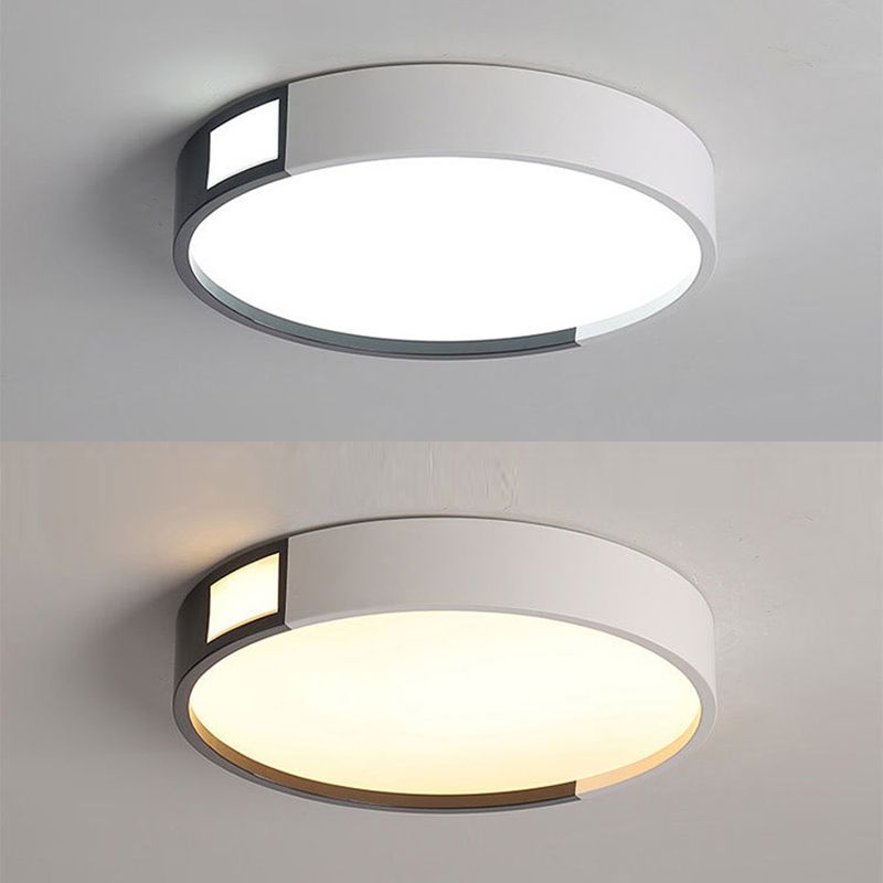 Lámpara de techo rectangular moderna con pantalla acrílica para sala de estar