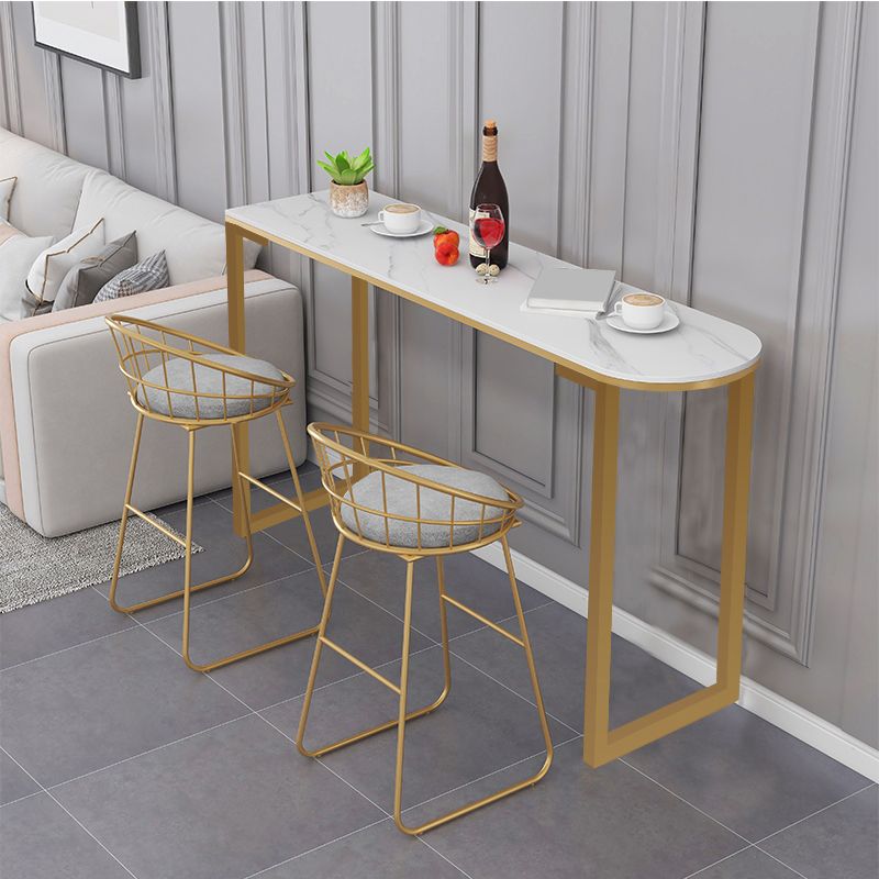 Contemporary Style Sintered Stone Table Dining Bar Counter Table for Kitchen