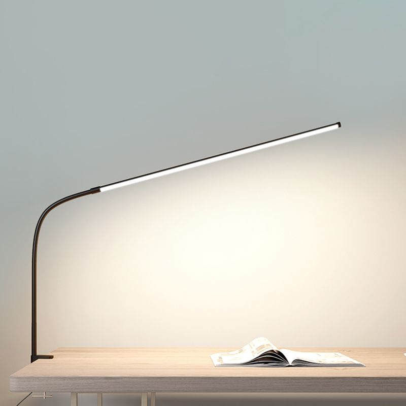 1 Leichte lineare Tischbeleuchtung moderner Metalltischlicht für Schlafzimmer