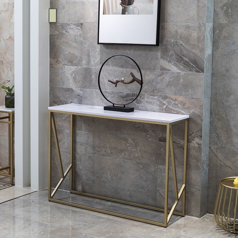 33.46" Tall 1-shelf Console Table Stain Resistant Accent Table for Hall