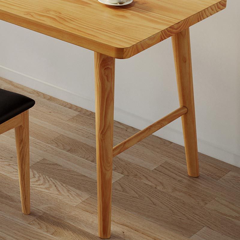 Modern Rectangular Writing Desk Wooden Home Use Office Desk with H-Shape Base