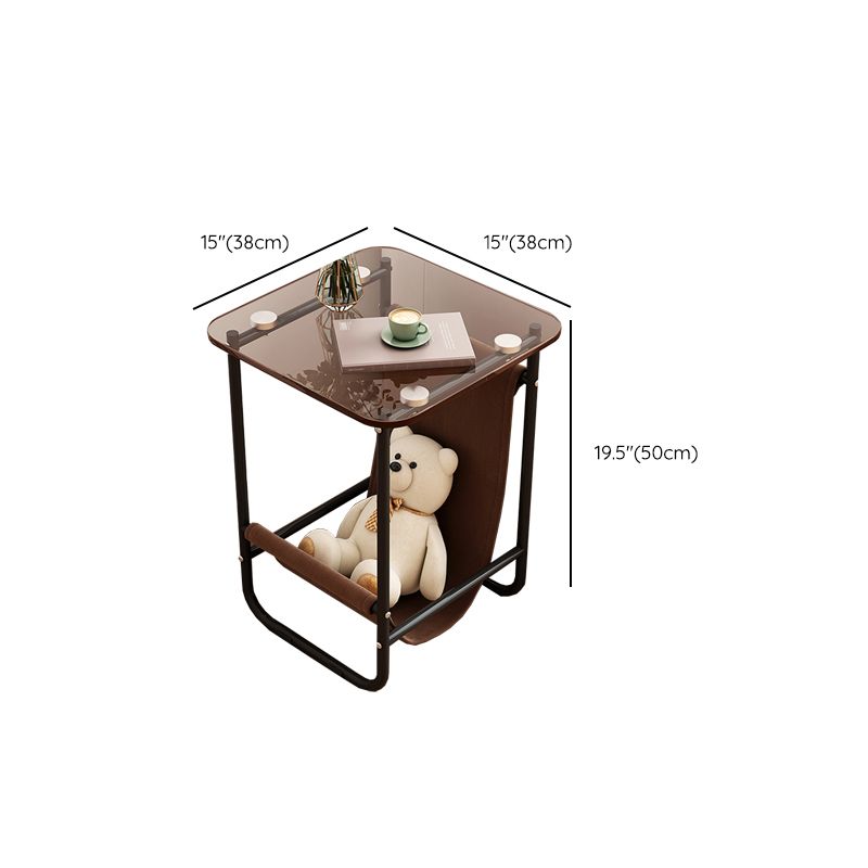 Contemporary Side Table Metal Accent Side Table for Living Room