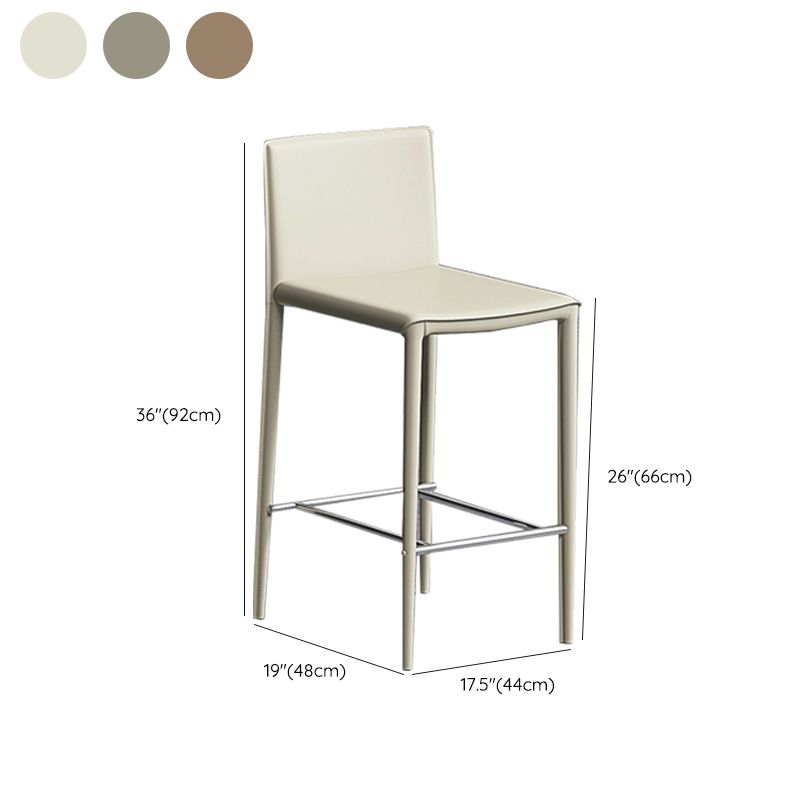 Modern Leather Bar Stool Counter Height Counter Stool for Bristol