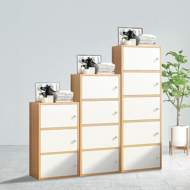 Contemporary Matte Finish Dresser Vertical Wood Storage Chest