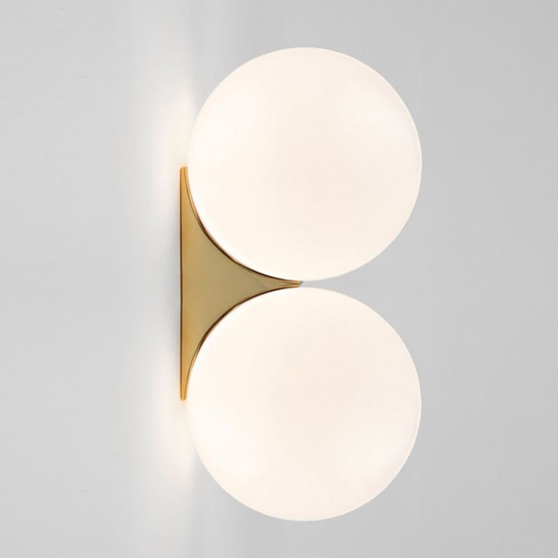Modern 1/2-Light Bathroom Vanity Light Golden/Chrome Shaded LED Bath Bar