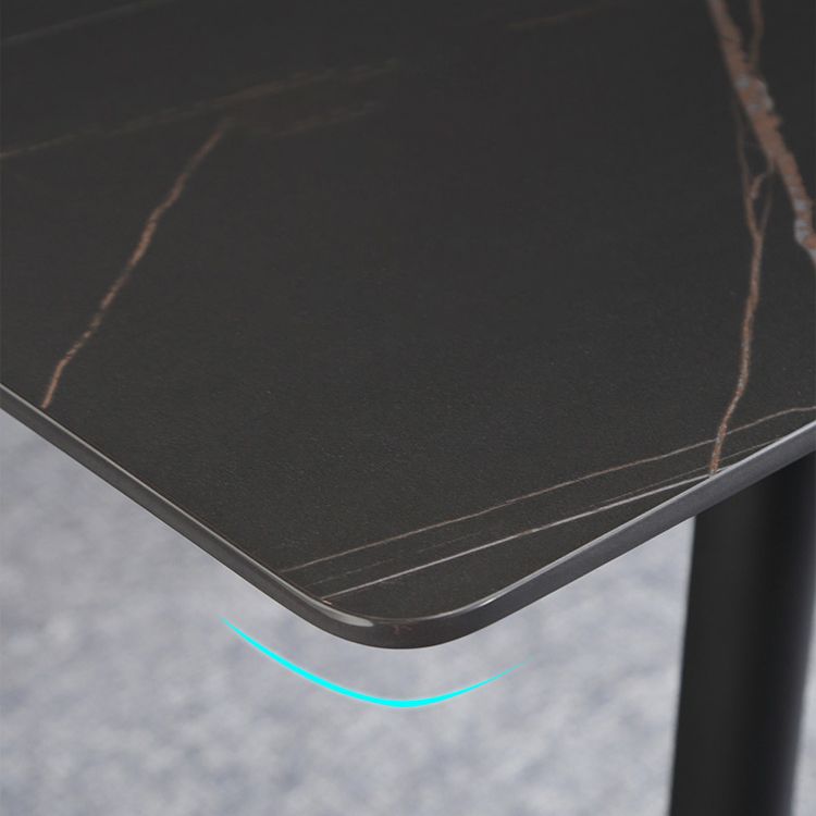 Black Stone 1/4/5/7 Pieces Dinette Set Rectangle Modern Indoor Dining Table Set