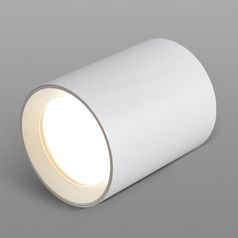 Cylinder Metal Ceiling Light Fixture Modern Style LED Ceiling Flush Mount