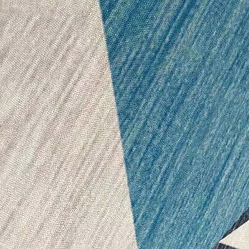 Alfombra moderna poliéster alfombra marginada irregular alfombra lavable para decoración de la sala de estar