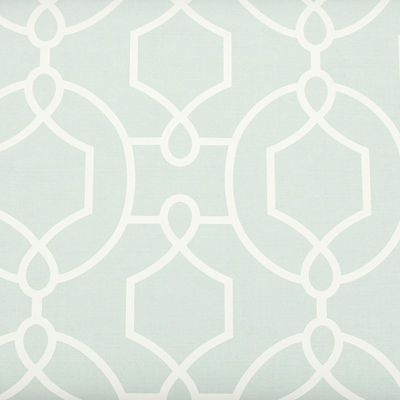 Symmetric Geometry Wallpaper Roll Modern Style Paper Printed Wall Decor in Mint Green