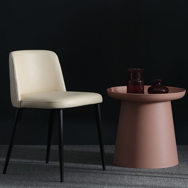 Silla lateral casera tapizada estilo diseñador acabado mate Parsons silla de comedor individual