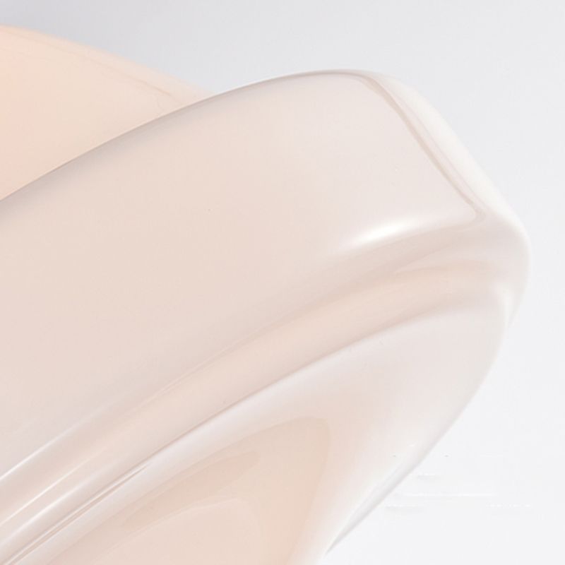 Plafonnier moderne en forme de géométrie simple, plafonnier en cuivre à 1 lumière