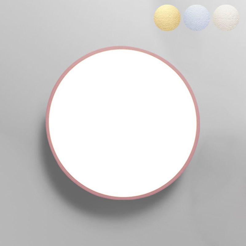 Moderne stijl rond inbouwmontage Plafondverlichting Metaal 1 Licht Led-inbouwlamp