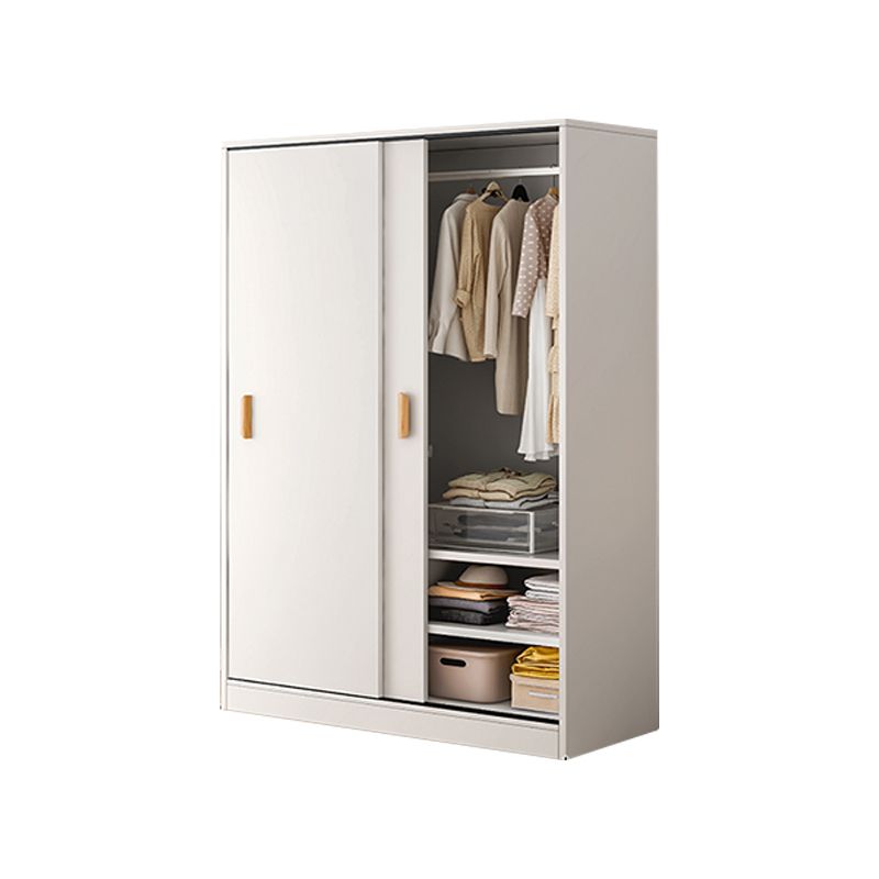 Contemporary Wood Frame Wardrobe Freestanding Wardrobe with 2 Soft Close Doors
