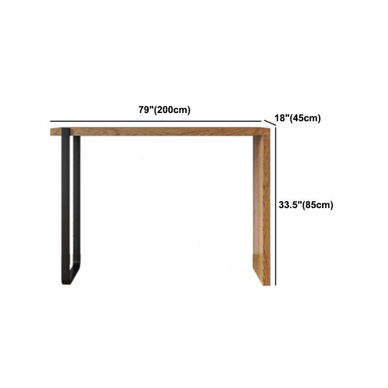 1/2/3 Pieces Modern Rectangular Pub Table Set Wooden Counter Table with Backless Stools