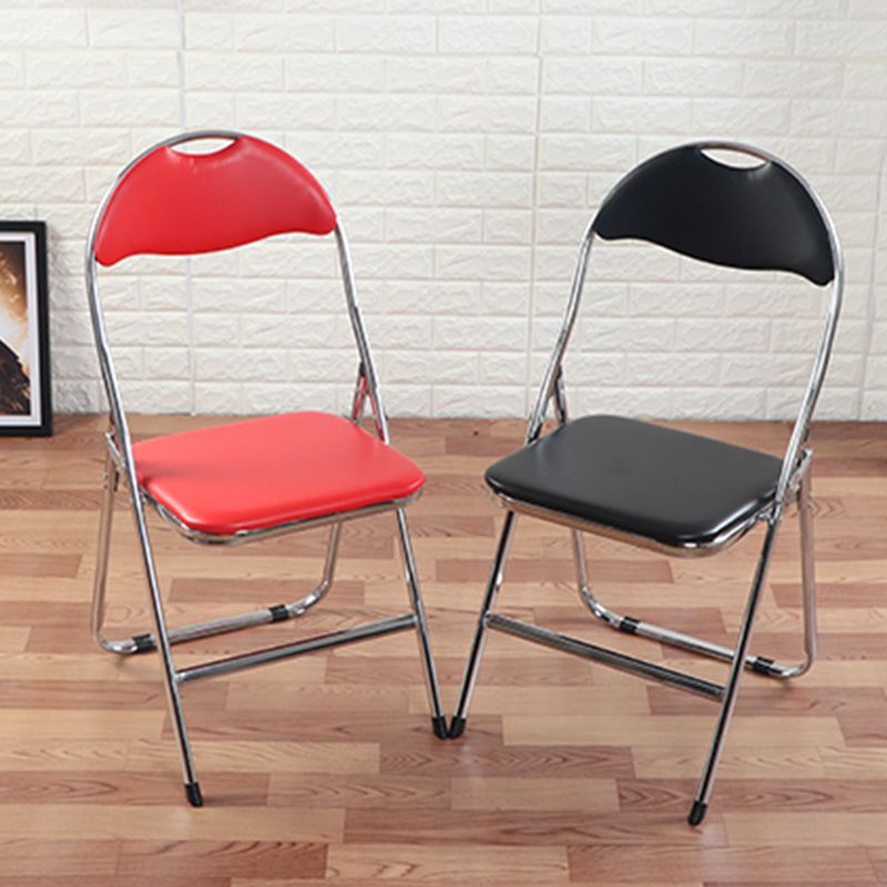 Chaise d'intérieur et d'extérieur en métal moderne, chaise d'appoint de salle à manger sans accoudoirs à dossier ouvert