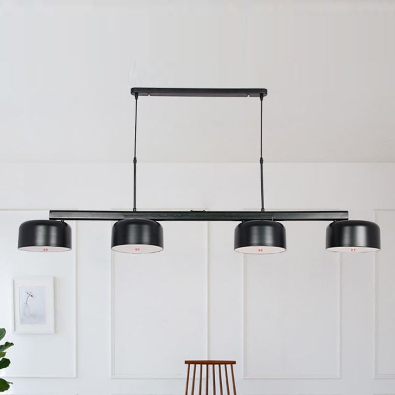 Postmodern Metal Island Light Forma 4 Lights Island Colgante para comedor