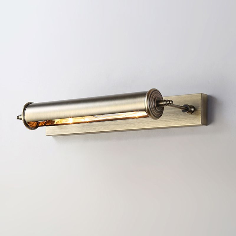 Gold Metal Wall Mounted Lamps Postmodern 1 Blub Wall Sconce for Washing Room
