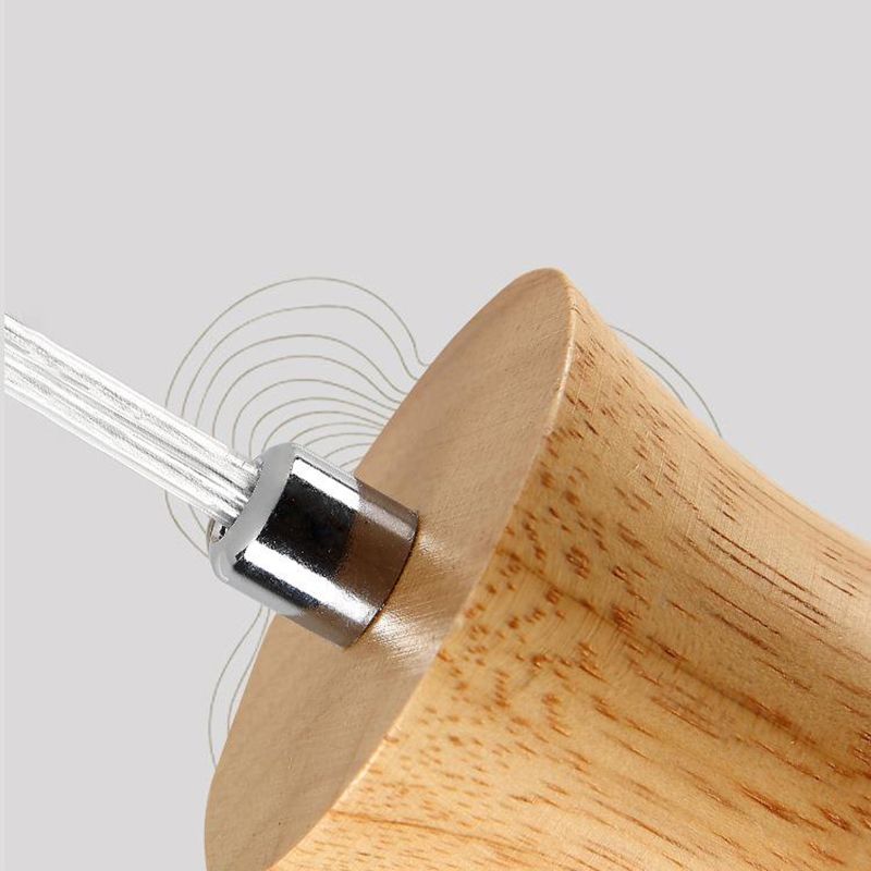 Moderner Stil hängend hängendes helles Holz und Glasanhänger Licht für Schlafzimmer Küche