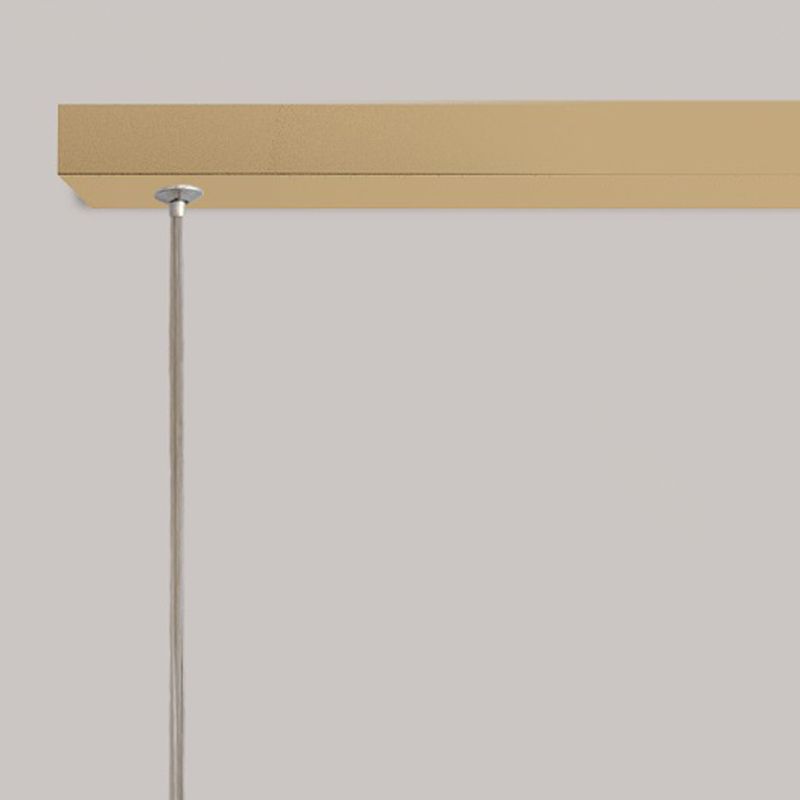 Modern Linear Island Lighting Fixtures Metal 2-Light Pendant Lighting