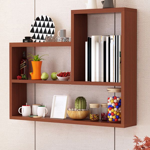 23.6' ' H Scandinavian Floating Shelf Manufactured Wood Bookcase