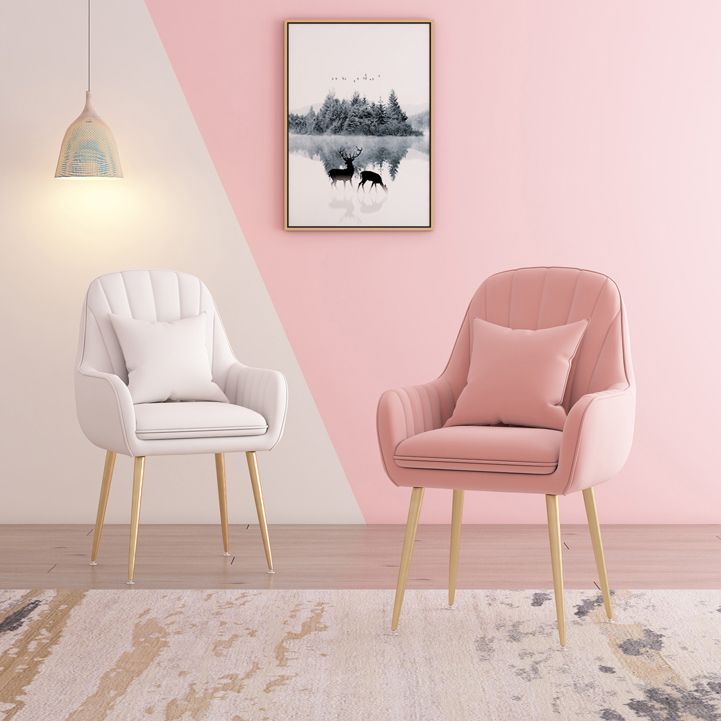 Metal Contemporary Home Side Chair Parsons Chair 18'' Wide Chair for Kitchen