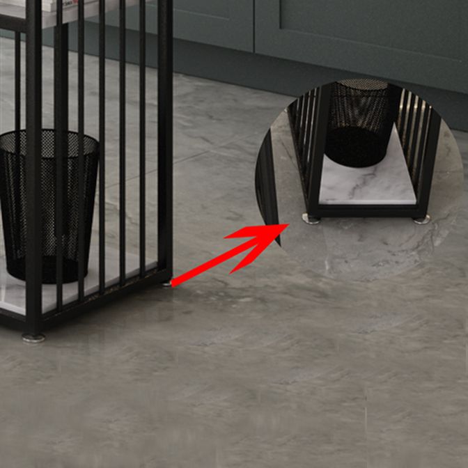 White Marble Kitchen Counter-height Pub Table Rectangle Bar Dining Table