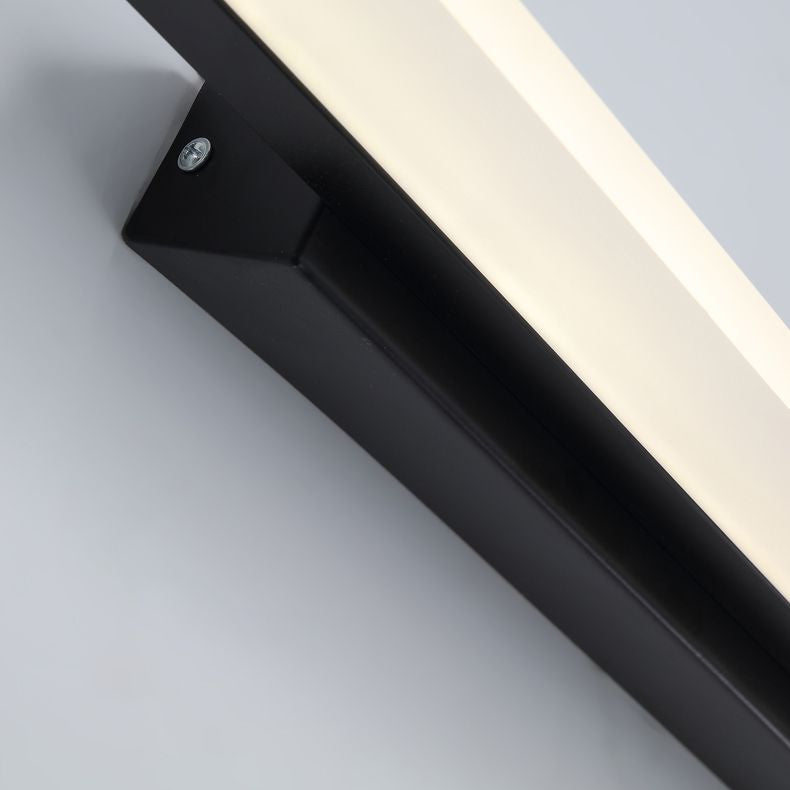 Black LED Linear Wall Sconce in Modern Luxury Style Aluminium Wall Lamp with Acrylic Shade