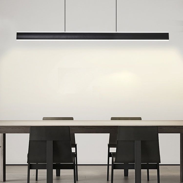 Rectangular Shape Island Pendant Modern Style Metal 2 Lights Island Lighting for Bedroom