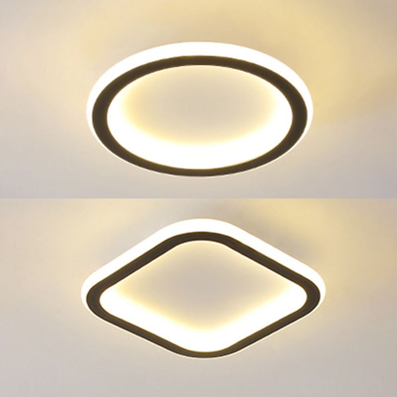 Pentagone/carré/rond/triangle LED plafonnier encastré moderne encastré