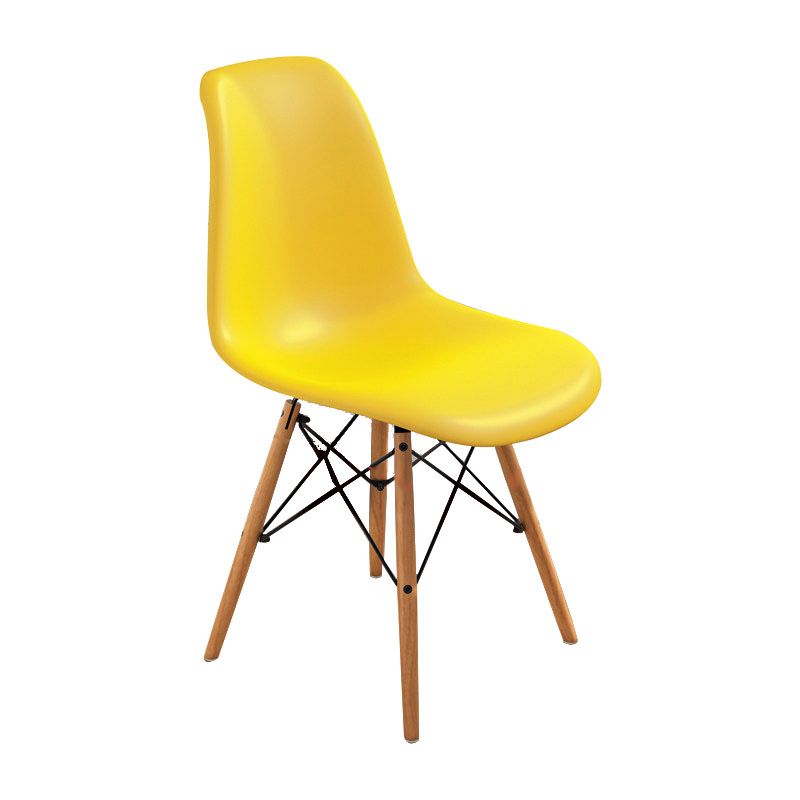 Sedia laterale per interni in legno moderno contemporaneo.
