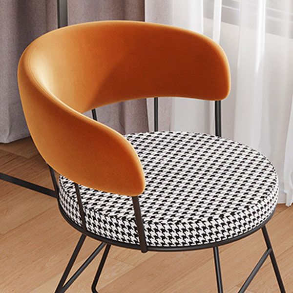 Upholstered Side Chairs Scandinavian Style Open Back Dining Side Chair