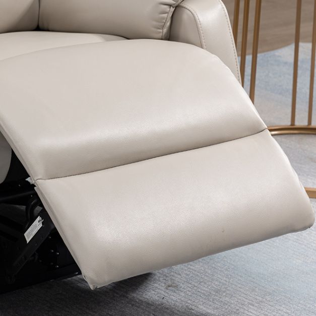 Contemporary Leather Recliner 32.7" Wide Standard Recliner with Footrest