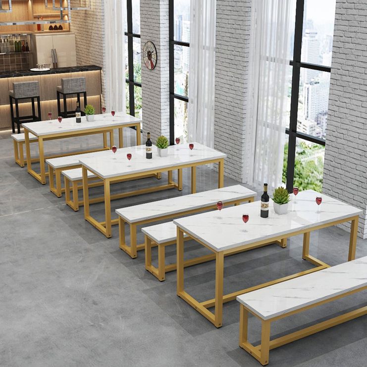 1/2/3/5 Piece Rectangle Shape Dining Room Table and Chair Set