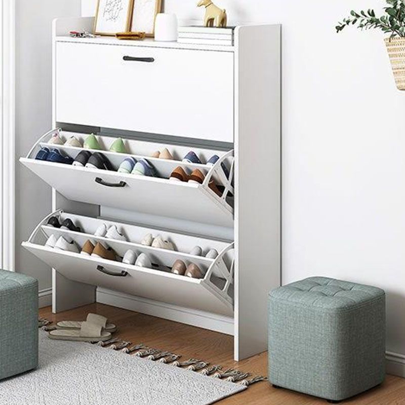 Modern Pouf Ottoman Cotton Upholstered Tufted Solid Color Square Ottoman