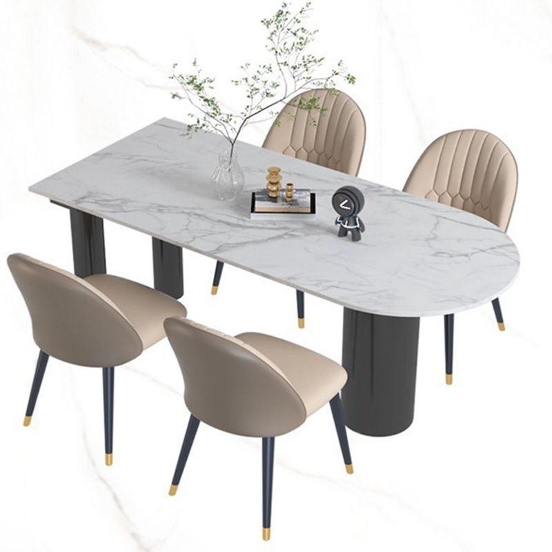 Minimalist Home Table and Chair Set 1/4/5 Pieces Sintered Stone Dining Furniture